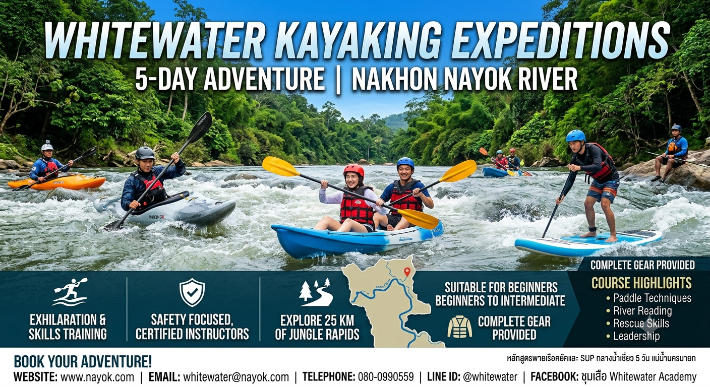 Whitewater kayaking Expeditions Training
