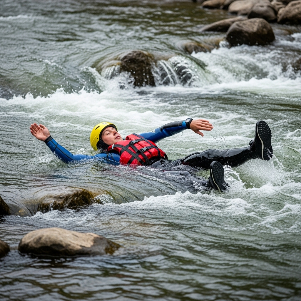 Whitewater Swimming การว่ายน้ำในกระแสน้ำเชี่ยว